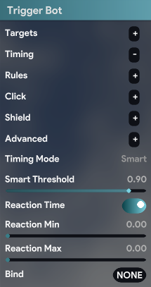 Wocky Trigger Bot settings